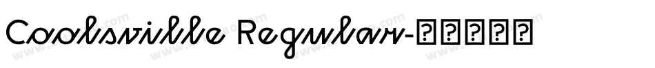 Coolsville Regular字体转换